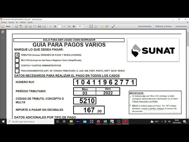 Guía completa de pagos varios SUNAT: Descubre todo lo que necesitas para realizar tus trámites en Perú
