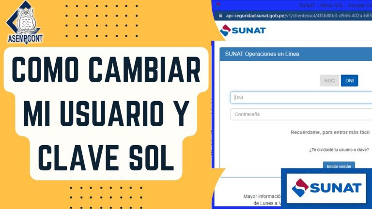 ¿Cómo saber mi usuario de SUNAT? Descubre aquí cómo realizar el trámite en Perú