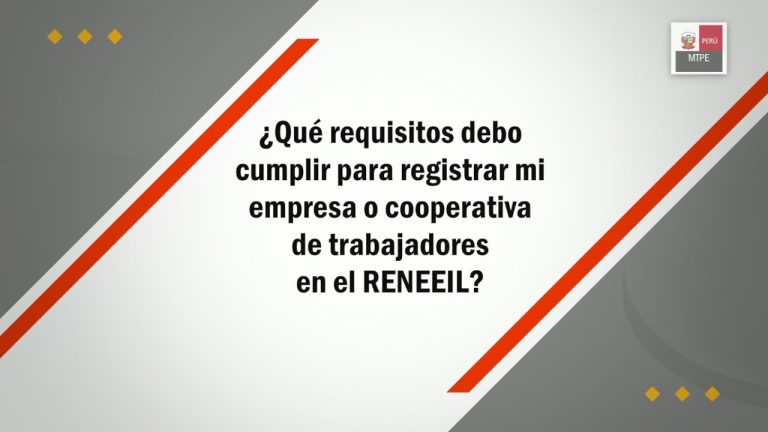 Todo lo que necesitas saber sobre el Registro Nacional de Empresas Tercerizadoras en Perú: Requisitos, Proceso y Beneficios