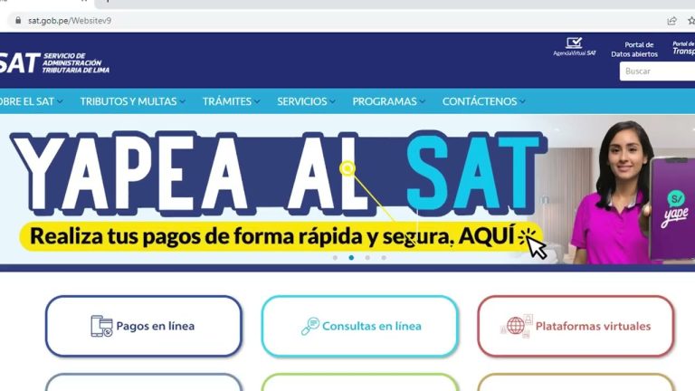 Trámites más rápidos con el SAT virtual en Lima: Guía paso a paso en Perú