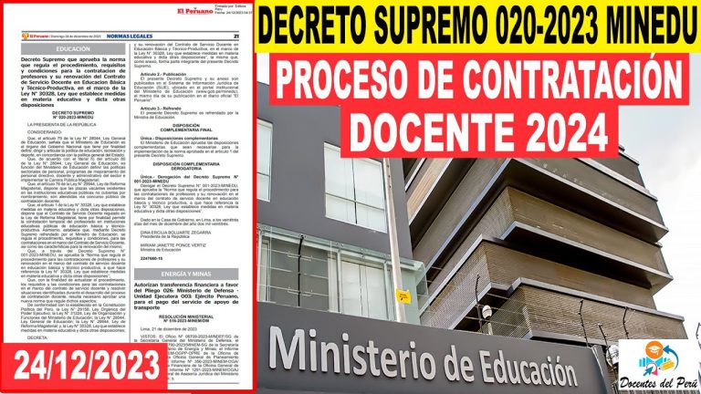 Todo lo que necesitas saber sobre el último decreto supremo en Perú: trámites y requisitos actualizados