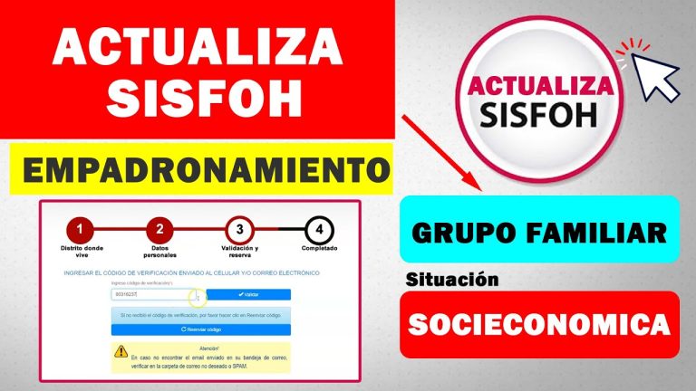 ¡Actualiza tus datos con facilidad en www.sisfoh.gob.pe! Guía paso a paso para la actualización en línea en Perú