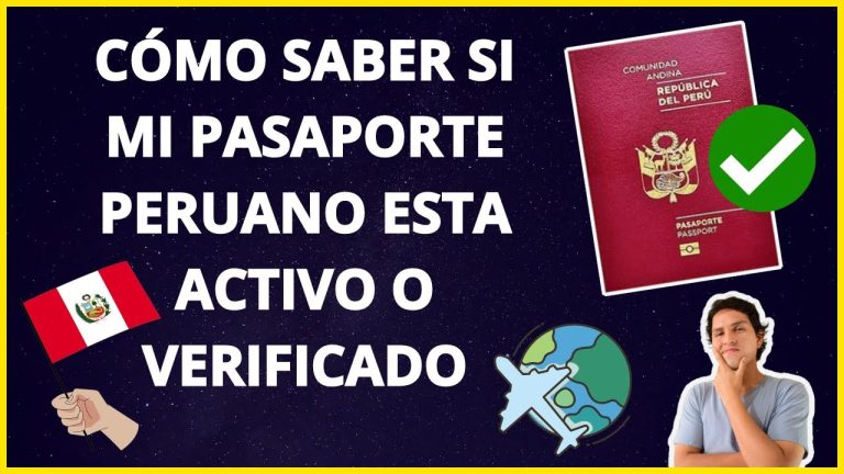 ¿Cómo saber si mi pasaporte está vigente en Perú? Guía completa de trámites y fechas de vencimiento