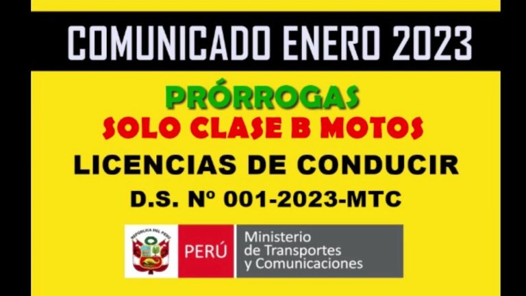 Todo lo que necesitas saber sobre las licencias vencidas del MTC en Perú: requisitos y trámites actualizados
