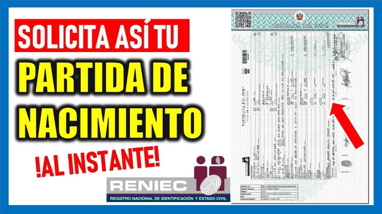 Todo lo que necesitas saber sobre la consulta de partida de nacimiento en el Reniec: trámites sencillos en Perú