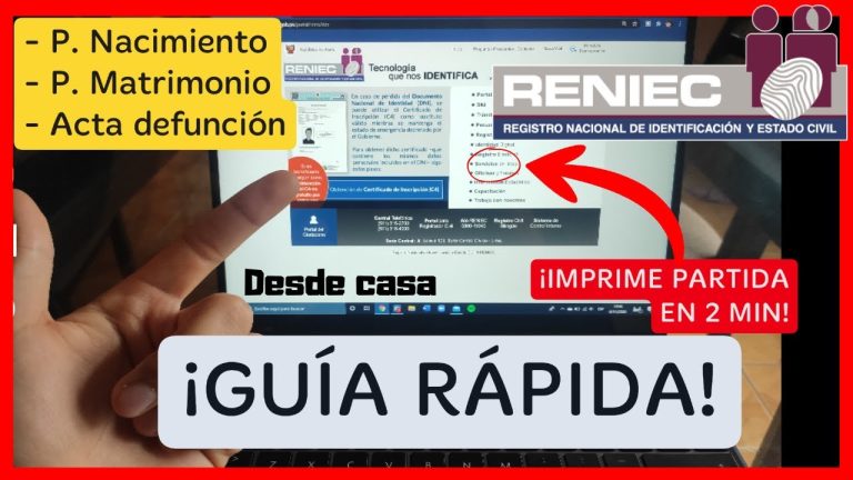 Todo lo que necesitas saber sobre la copia partida de nacimiento Reniec en Perú: trámites, requisitos y procedimientos