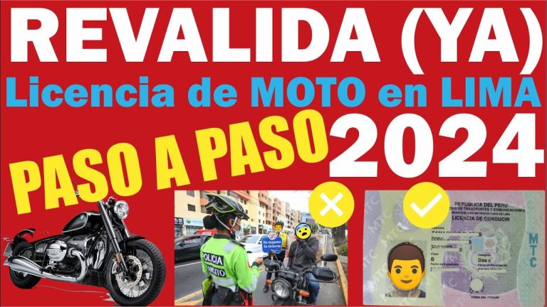 Renovación de Brevete de Moto en Perú: Todo lo que Necesitas Saber para Tramitar tu Licencia